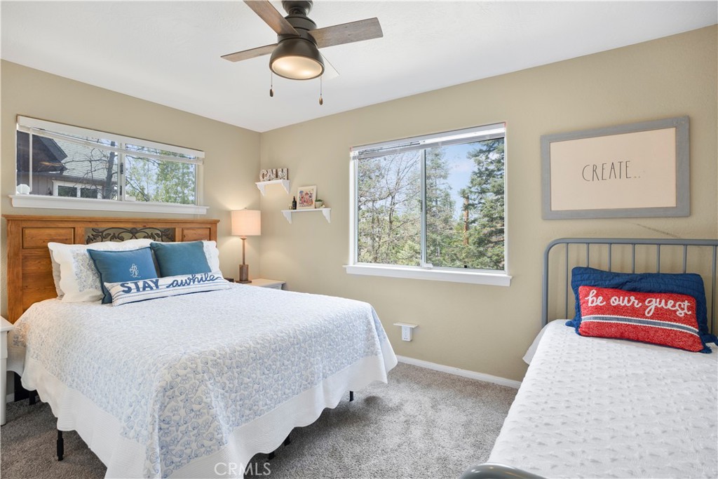 163 South Grass Valley Road Lake Arrowhead, CA 92391 - Photo 19 of 35 2nd main level bedroom