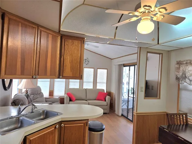 a view of a terrace with a lake view