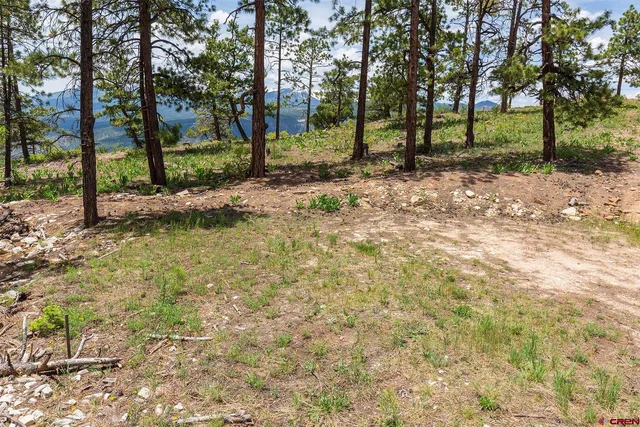 an aerial view of a house having yard