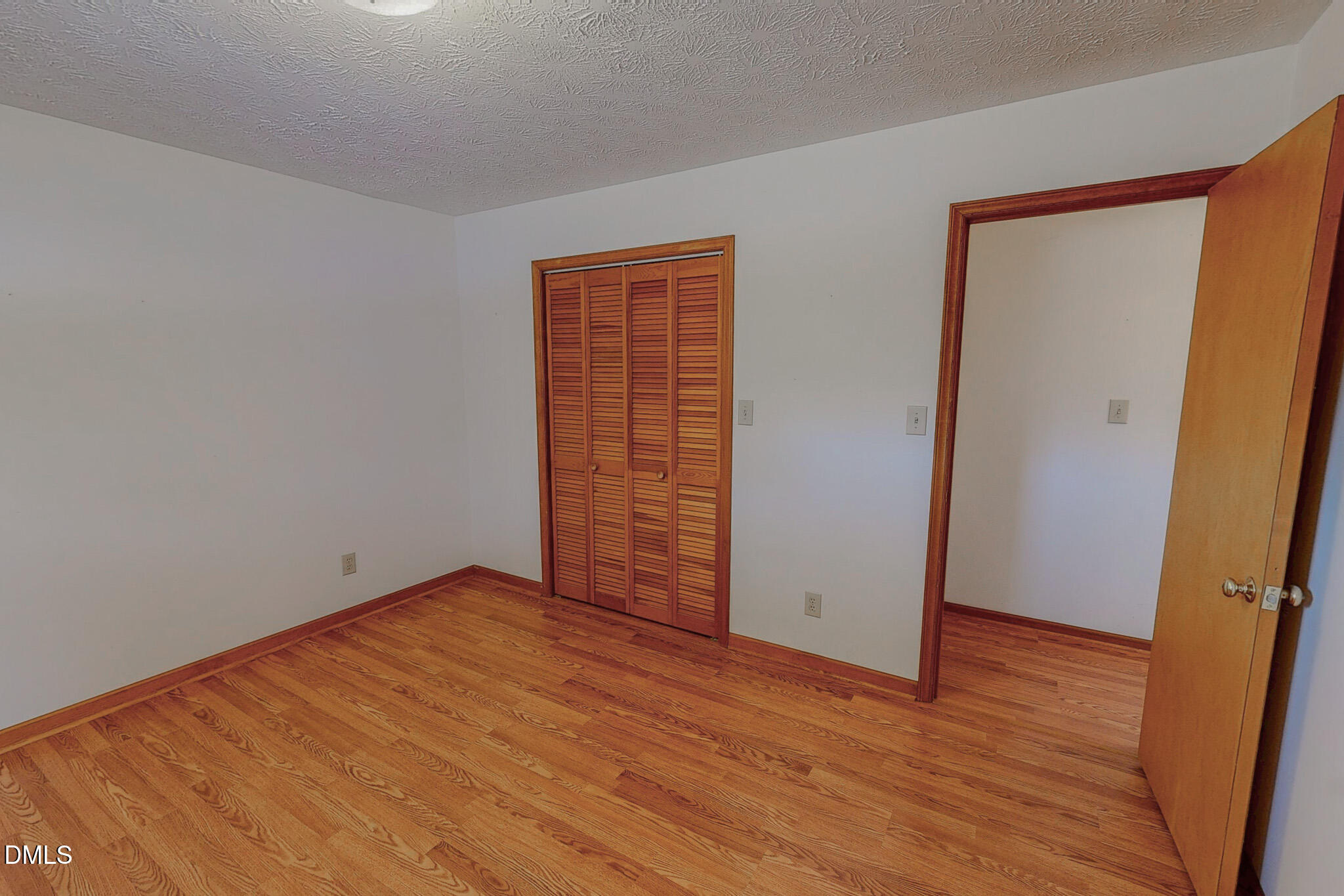 460 Medford Oakley Road Rougemont, NC 27572 - Photo 21 of 36 an empty room with wooden floor and closet