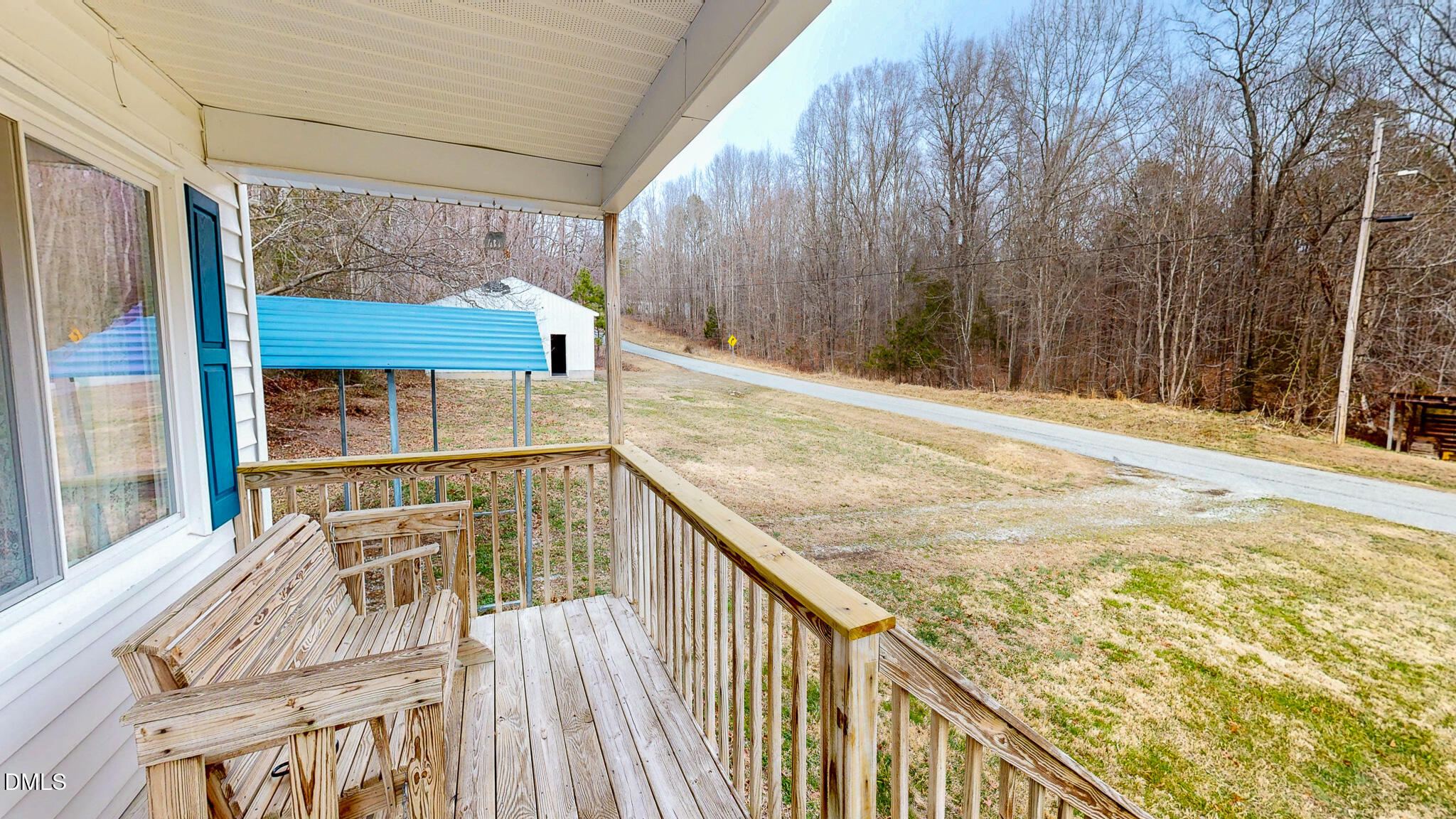 460 Medford Oakley Road Rougemont, NC 27572 - Photo 30 of 36 a view of balcony with wooden floor
