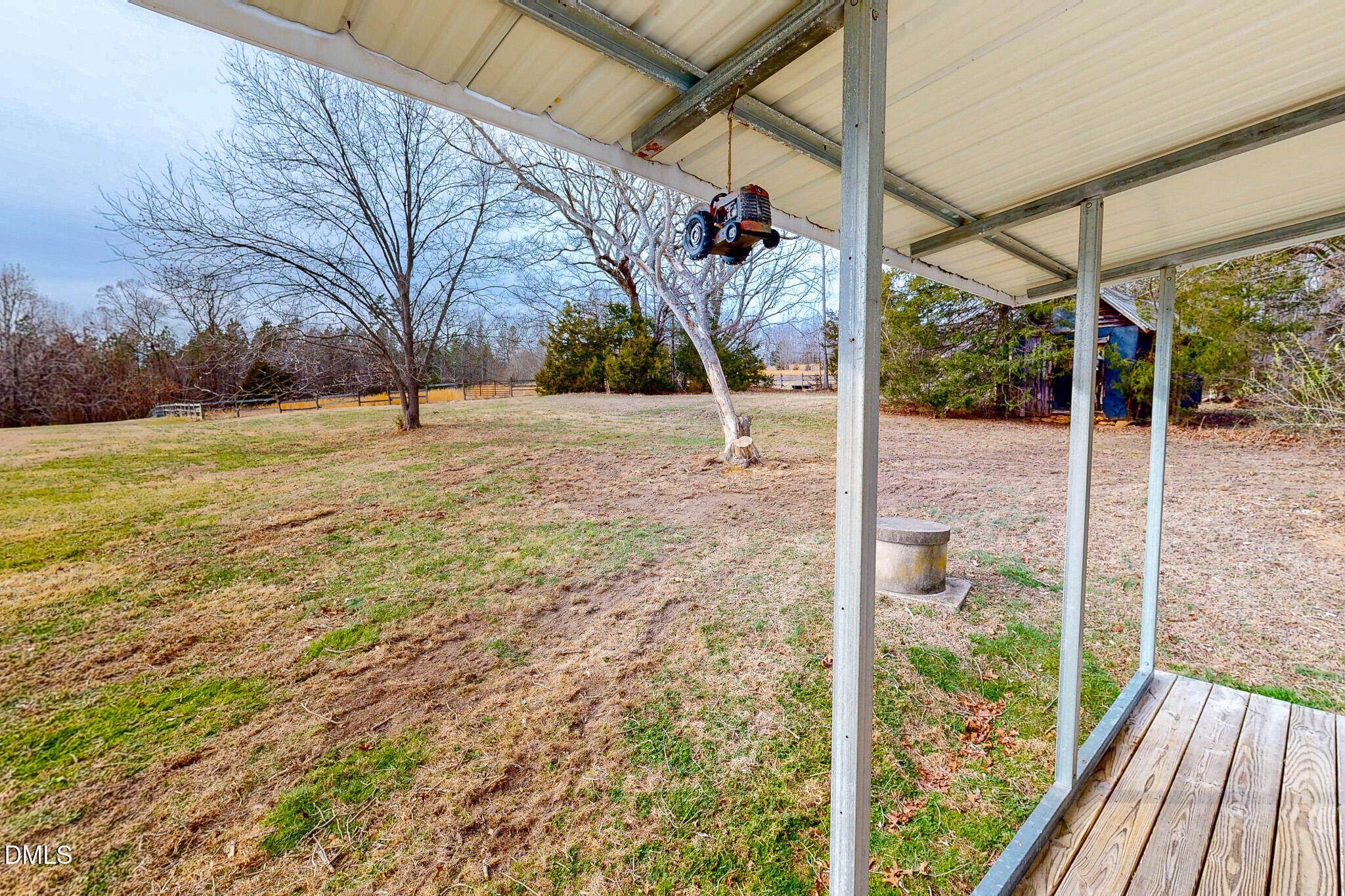 460 Medford Oakley Road Rougemont, NC 27572 - Photo 31 of 36 a view of a backyard of the house