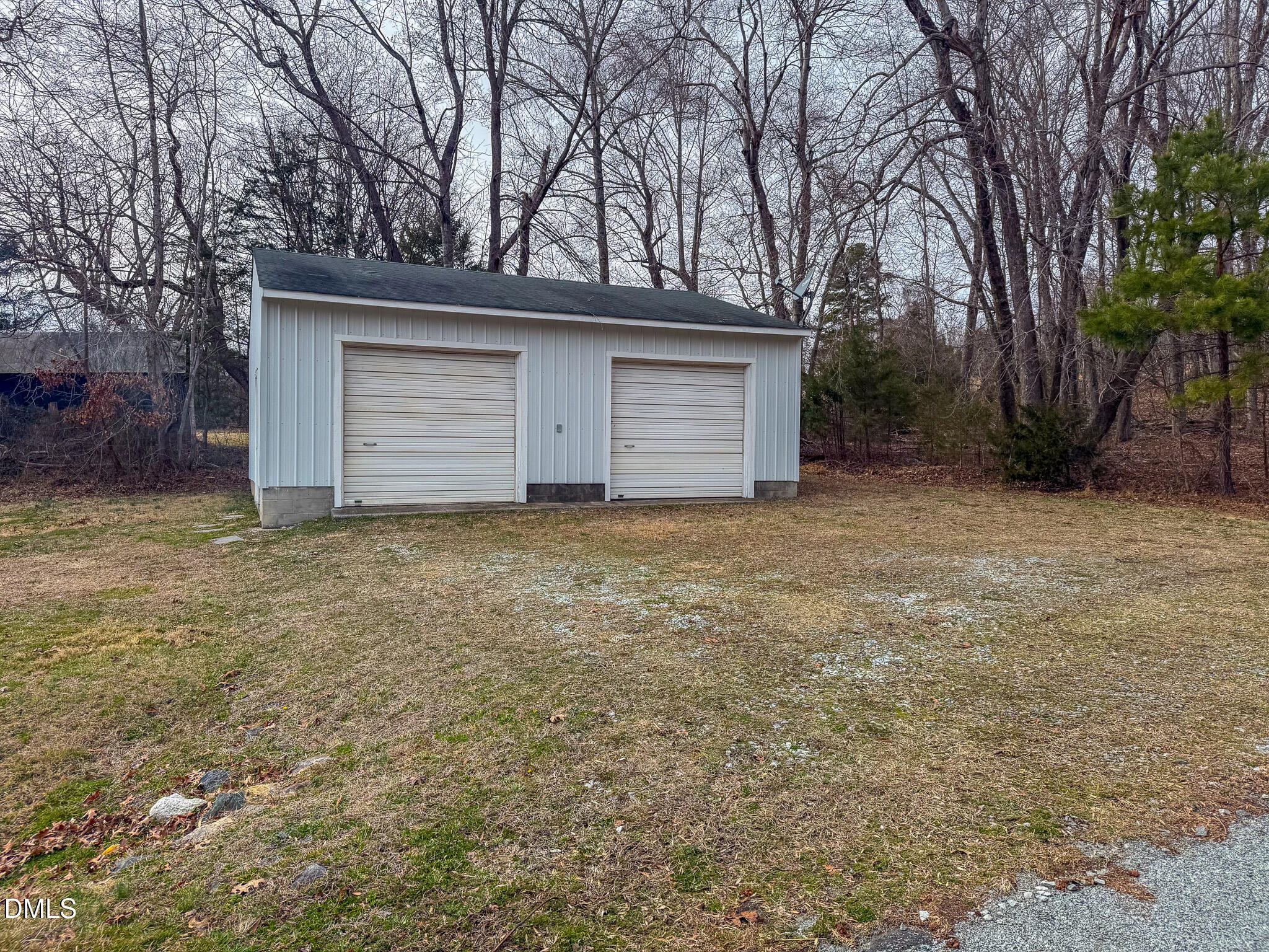 460 Medford Oakley Road Rougemont, NC 27572 - Photo 33 of 36 a view of garage yard and tree