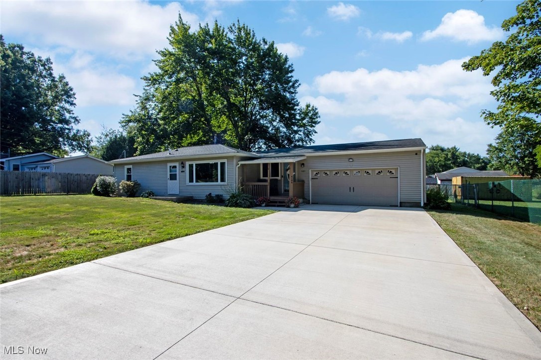 4184 Johnson Road Barberton, OH 44203 - Photo 24 of 25 Ranch-style house with concrete driveway and an attached garage