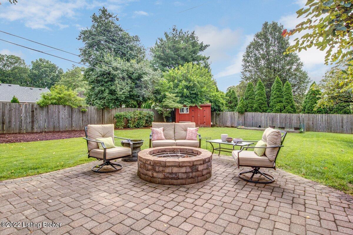 511 Brookview Road Louisville, KY 40207 - Photo 33 of 36 Built-in firepit area