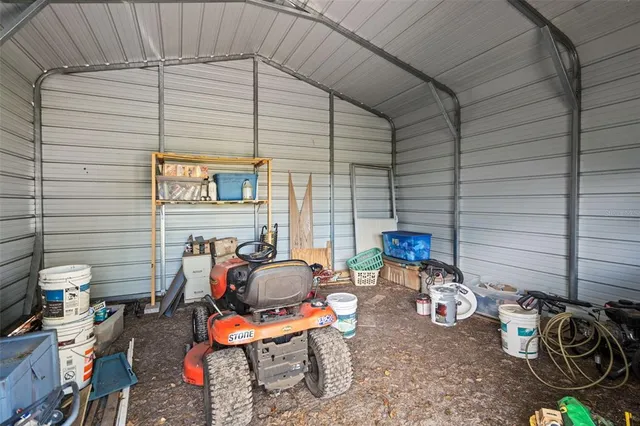 a view of backyard of house