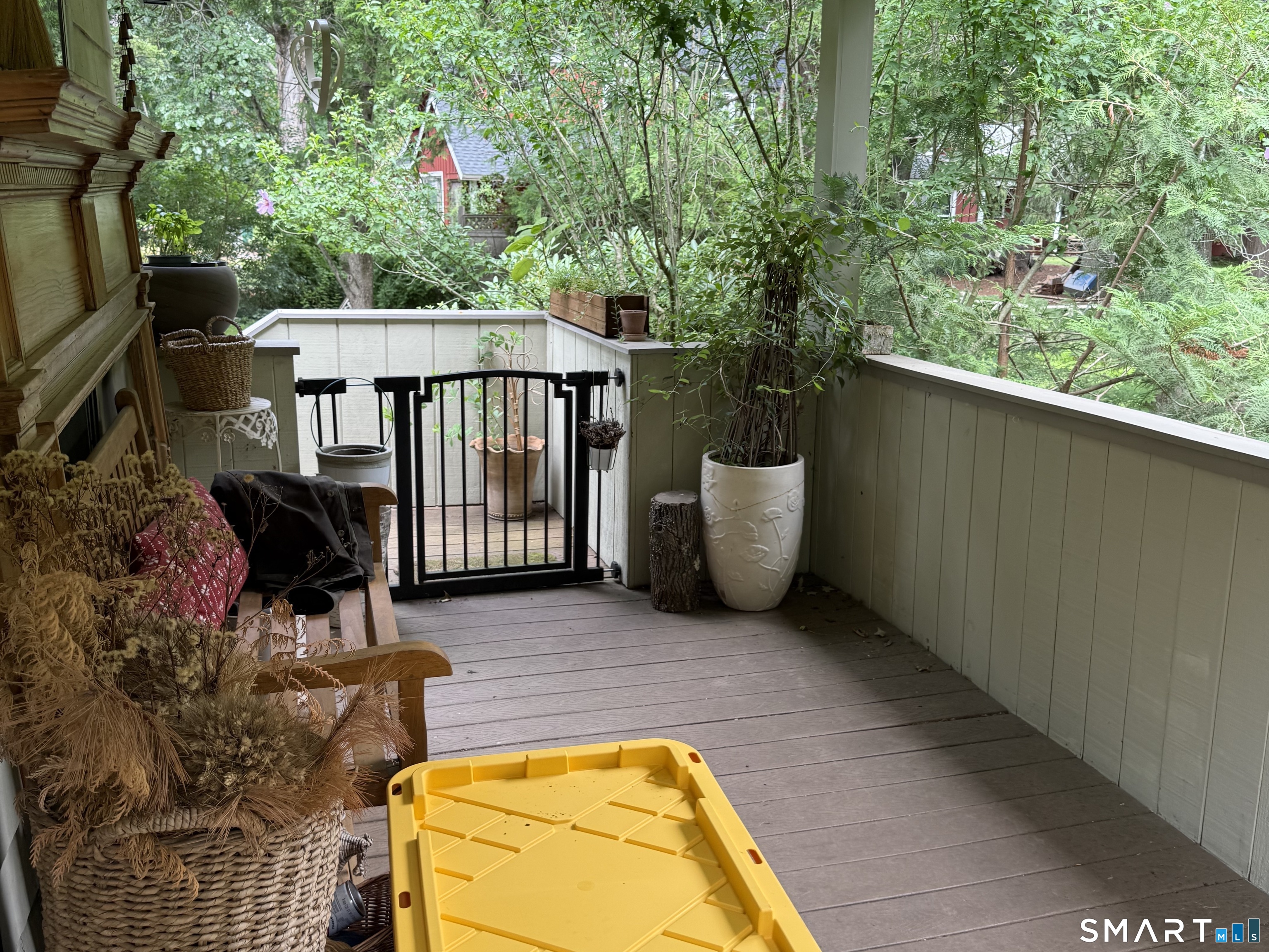 252 West Norwalk Road Norwalk, CT 06850 - Photo 10 of 23 This elevated deck is a lovely porch overlooking a huge backyard