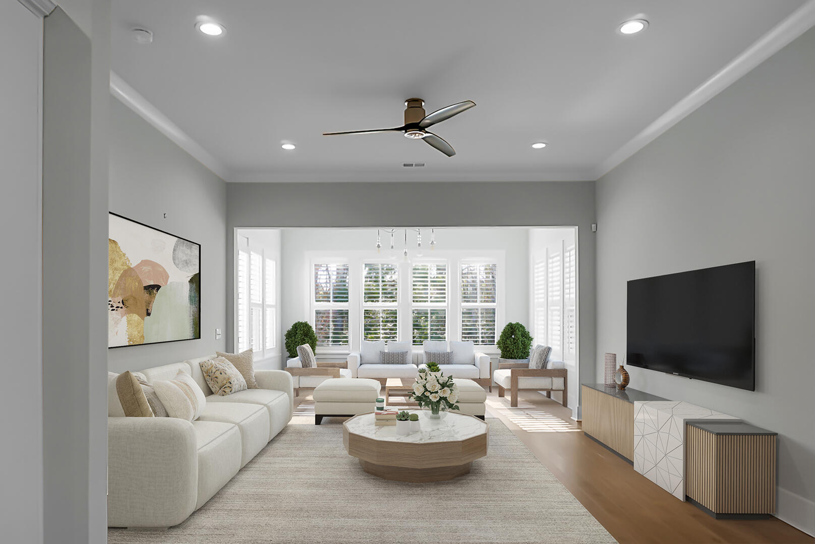 2345 Primus Road Mount Pleasant, SC 29466 - Photo 21 of 70 Family Room & Sunroom - Staged