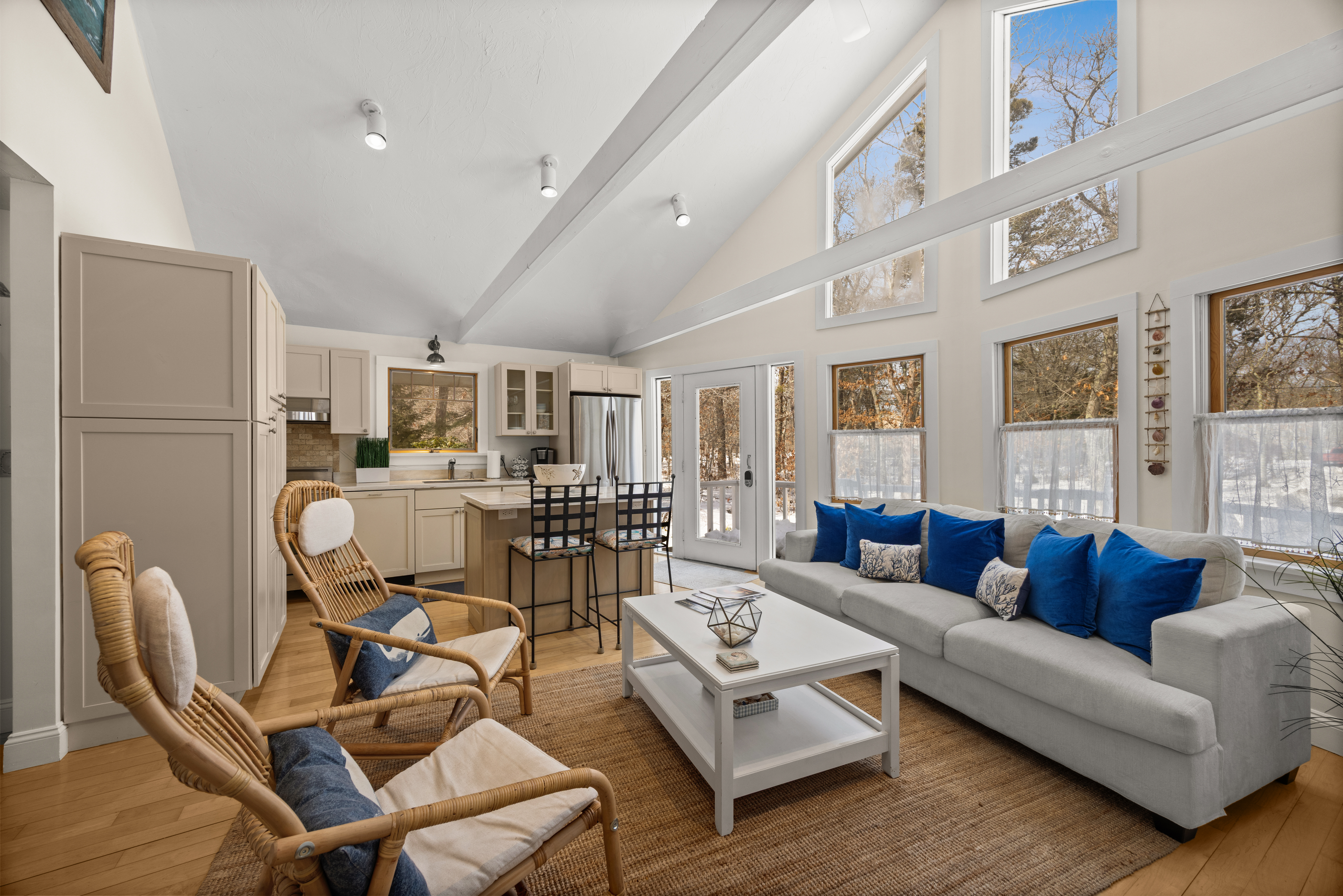 58 Rd To The Plaines Edgartown, MA 02539 - Photo 8 of 40 Cathedral-ceilings offer a fabulous gathering space