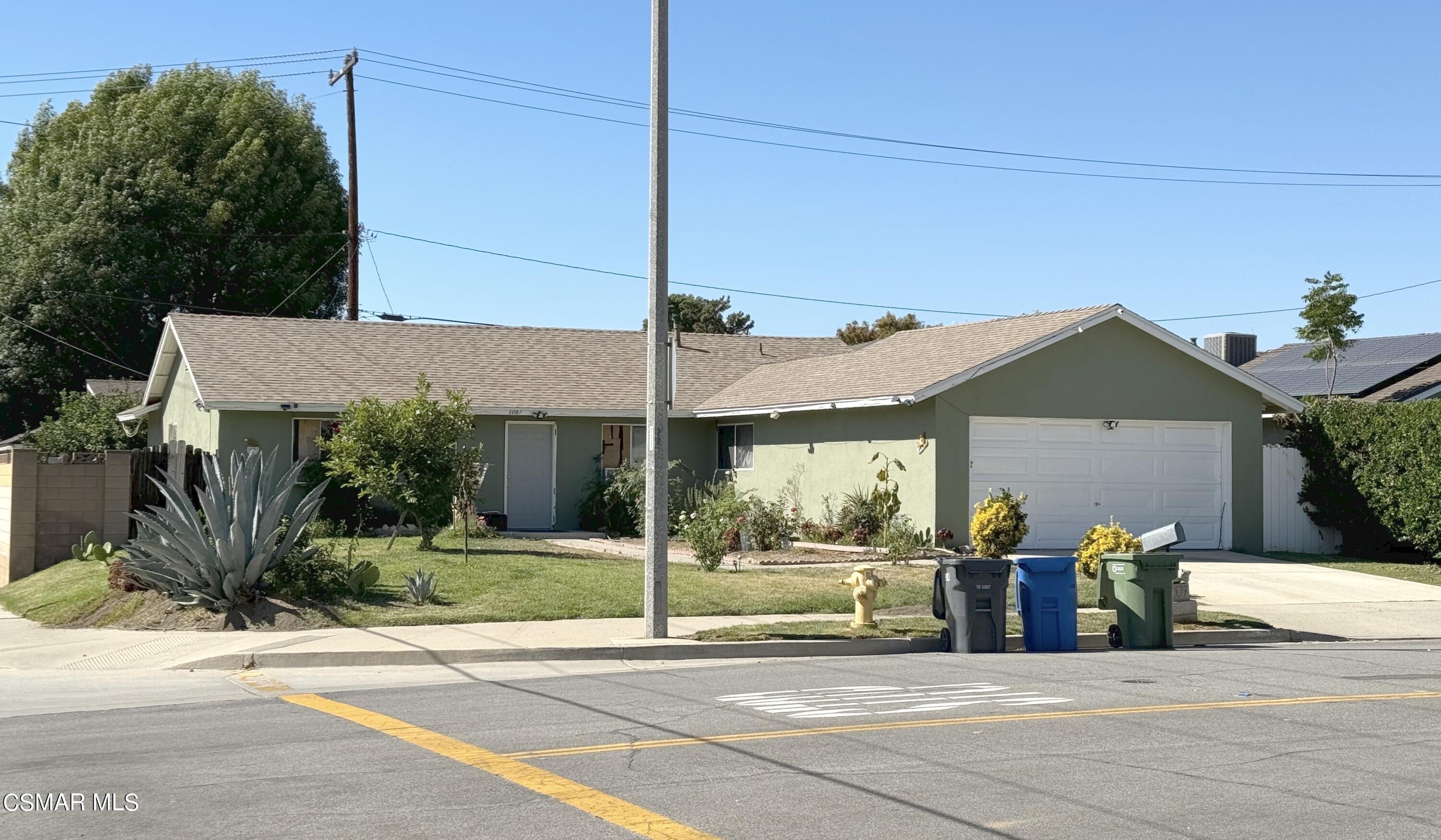 a view of a house with a patio