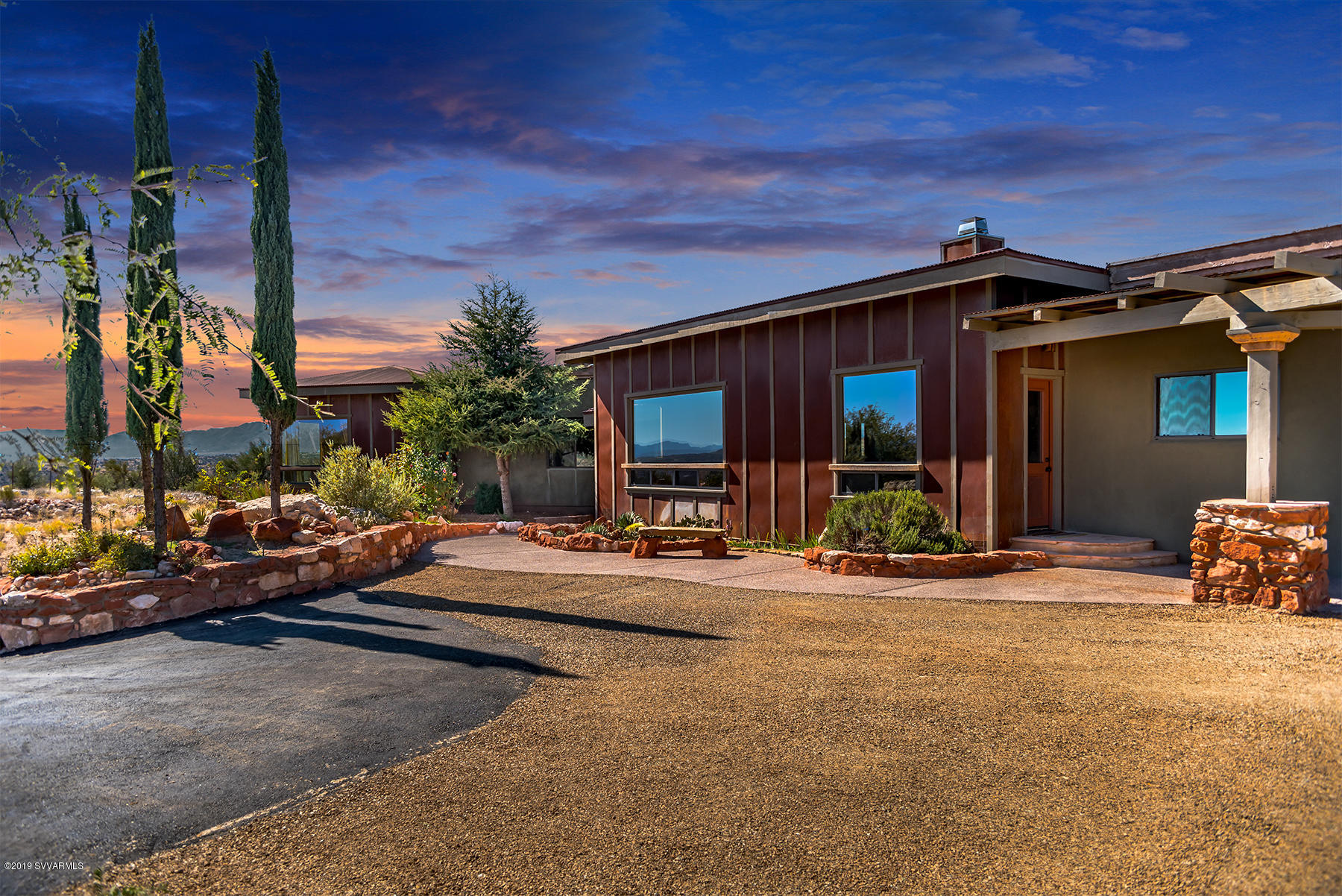 180 North Merritt Ranch Road Cornville, AZ 86325 - Photo 2 of 42 Front at Sunset