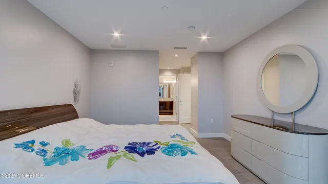 a view of a swimming pool with a lounge chair