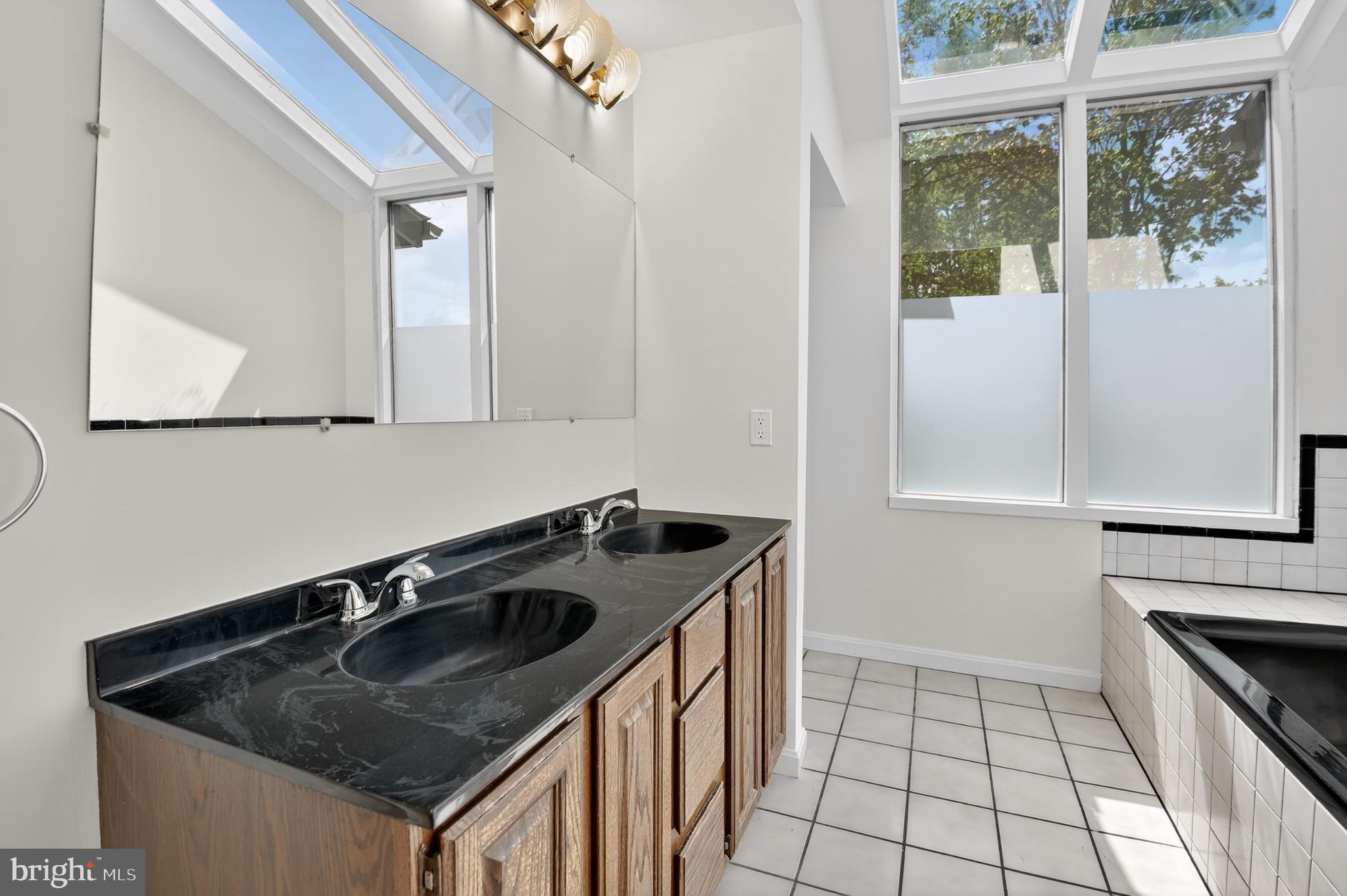6310 East Halbert Road Bethesda, MD 20817 - Photo 16 of 36 primary on-suite Jetted tub, sky light dual sinks.