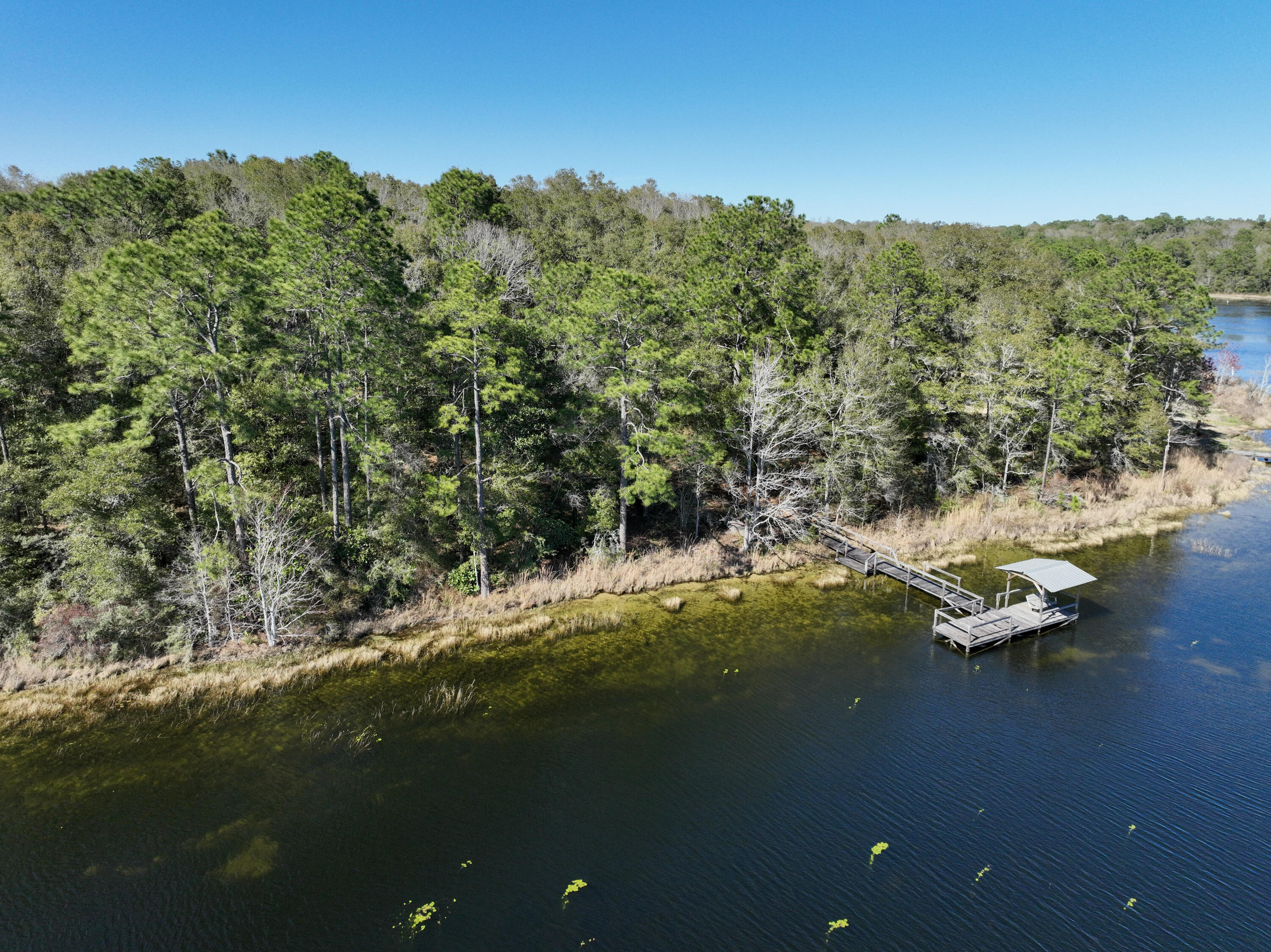 299 Holley King Road DeFuniak Springs, FL 32433 - Photo 18 of 40 a view of a lake in between of city