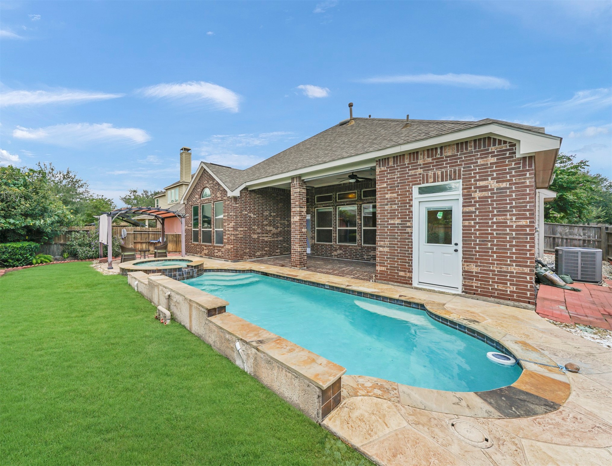 9915 Rochs Hill Court Katy, TX 77494 - Photo 23 of 32 a view of a house with a yard