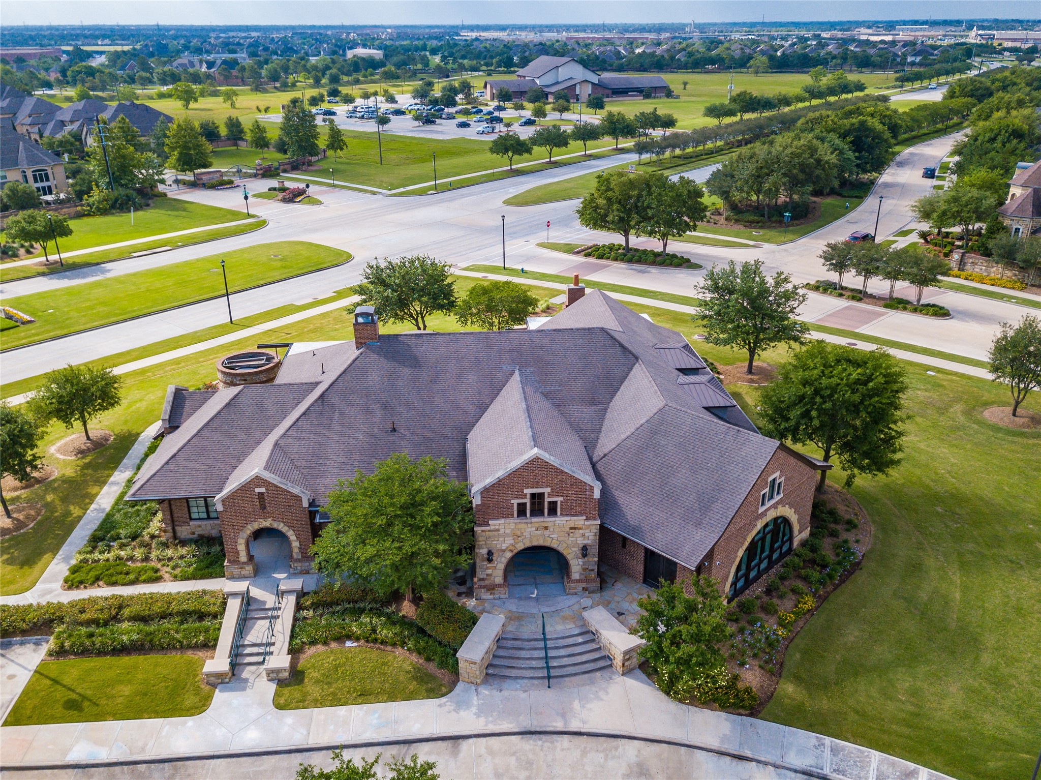9915 Rochs Hill Court Katy, TX 77494 - Photo 29 of 32 an aerial view of residential houses with outdoor space and river