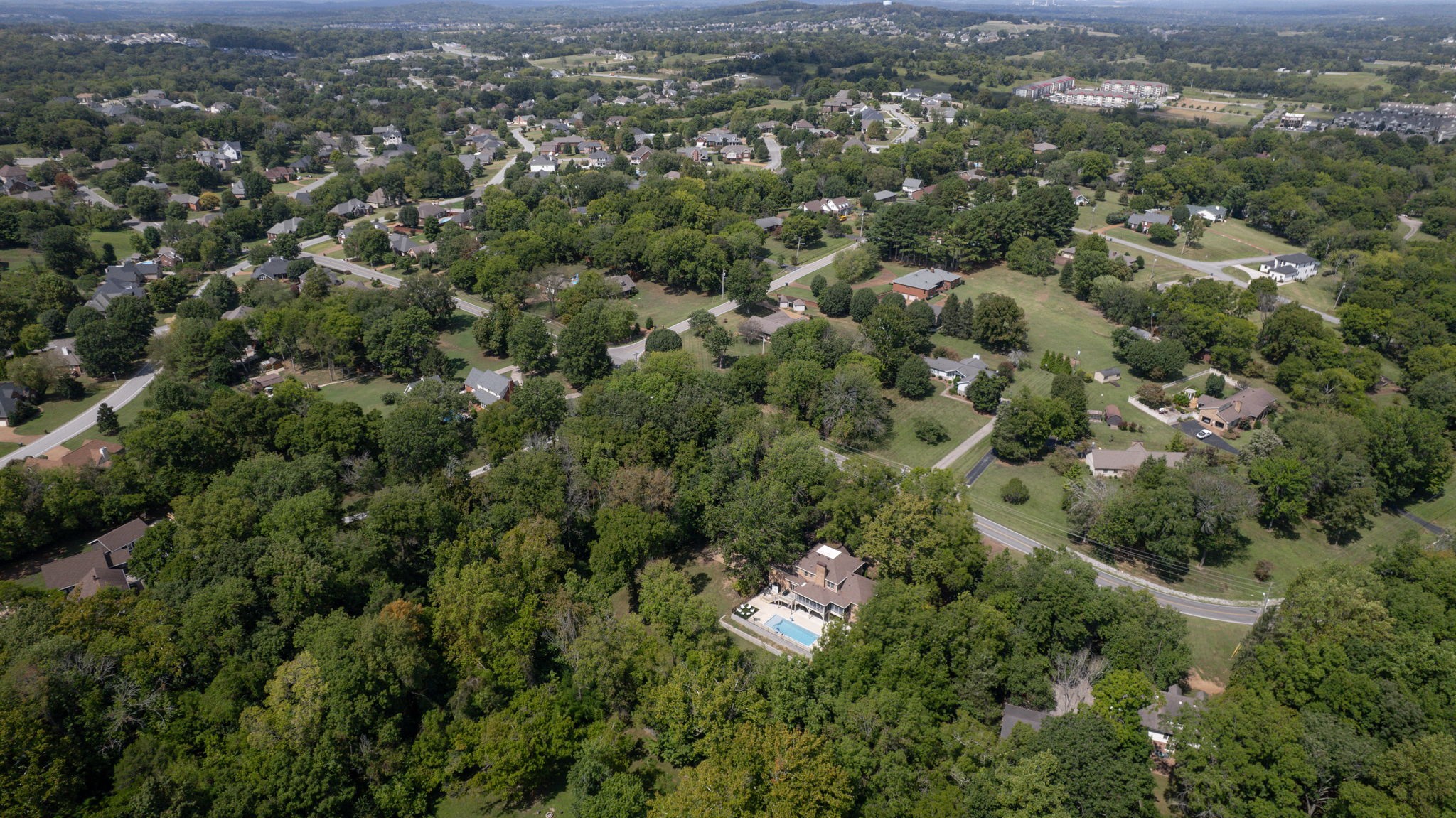 1928 Arlington Road Lebanon, TN 37087 - Photo 81 of 90 an aerial view of a city with lots of residential buildings