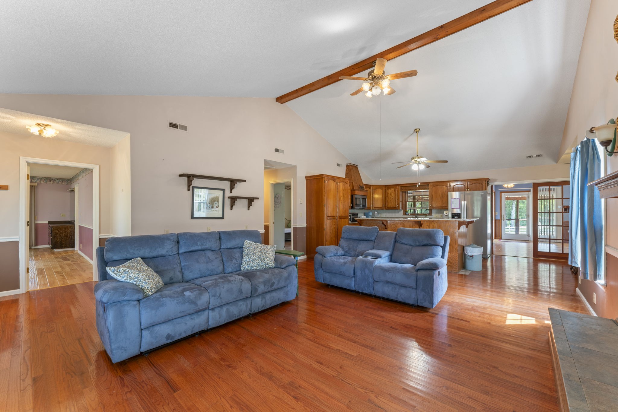 6737 Windrow Road Rockvale, TN 37153 - Photo 8 of 49 a living room with furniture and a wooden floor