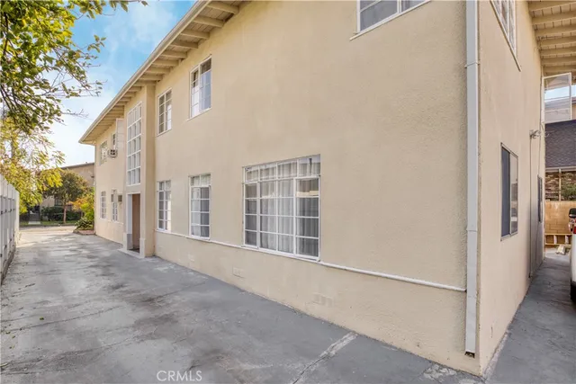 a view of front door of house with a outdoor space