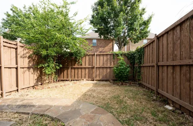 a view of wooden fence
