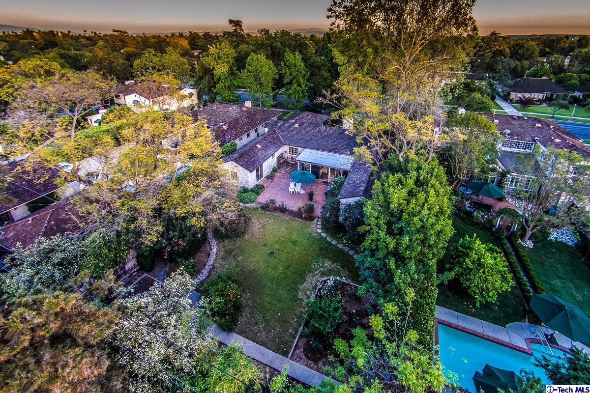 1271 Roanoke Road San Marino, CA 91108 - Photo 62 of 65 an aerial view of house with yard
