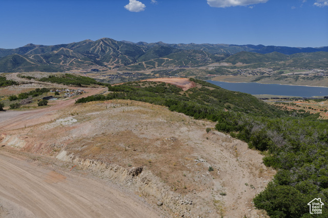 1705 East Wrangler Loop Kamas, UT 84036 - Photo 11 of 16 View of mountain background with a large body of water