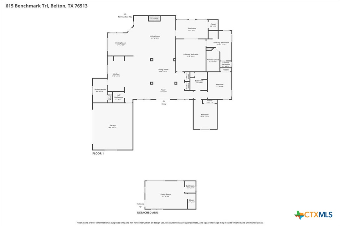 615 Benchmark Trail Belton, TX 76513 - Photo 36 of 36 a picture of floor plan