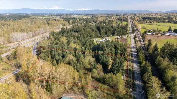 a view of lake and mountain