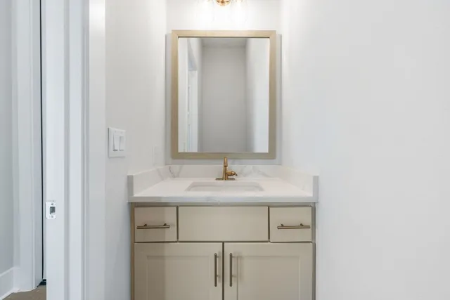 a view of a hallway with entryway