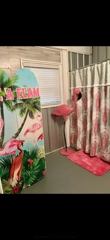 a view of a room with an outdoor space