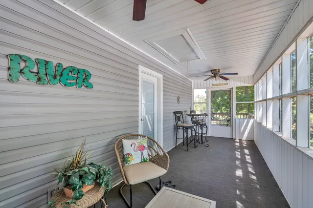 a outdoor space with furniture