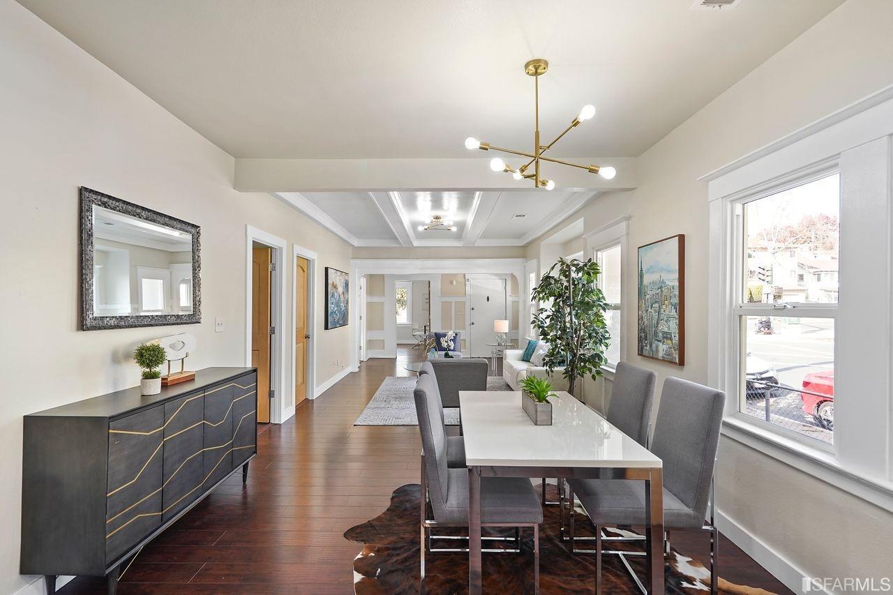 3036 14th Avenue Oakland, CA 94602 - Photo 22 of 35 a view of a dining room with furniture window and wooden floor