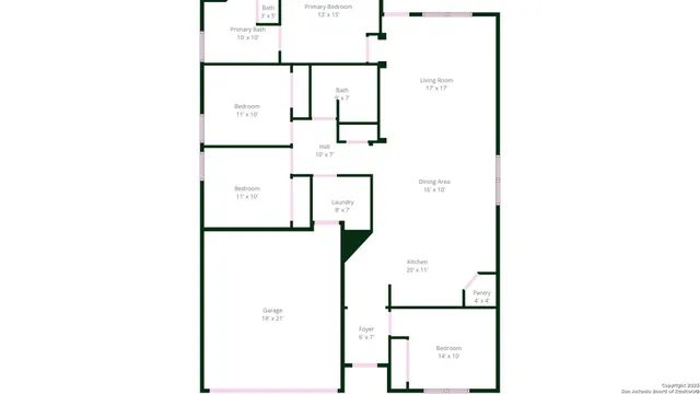 a picture of a floor plan