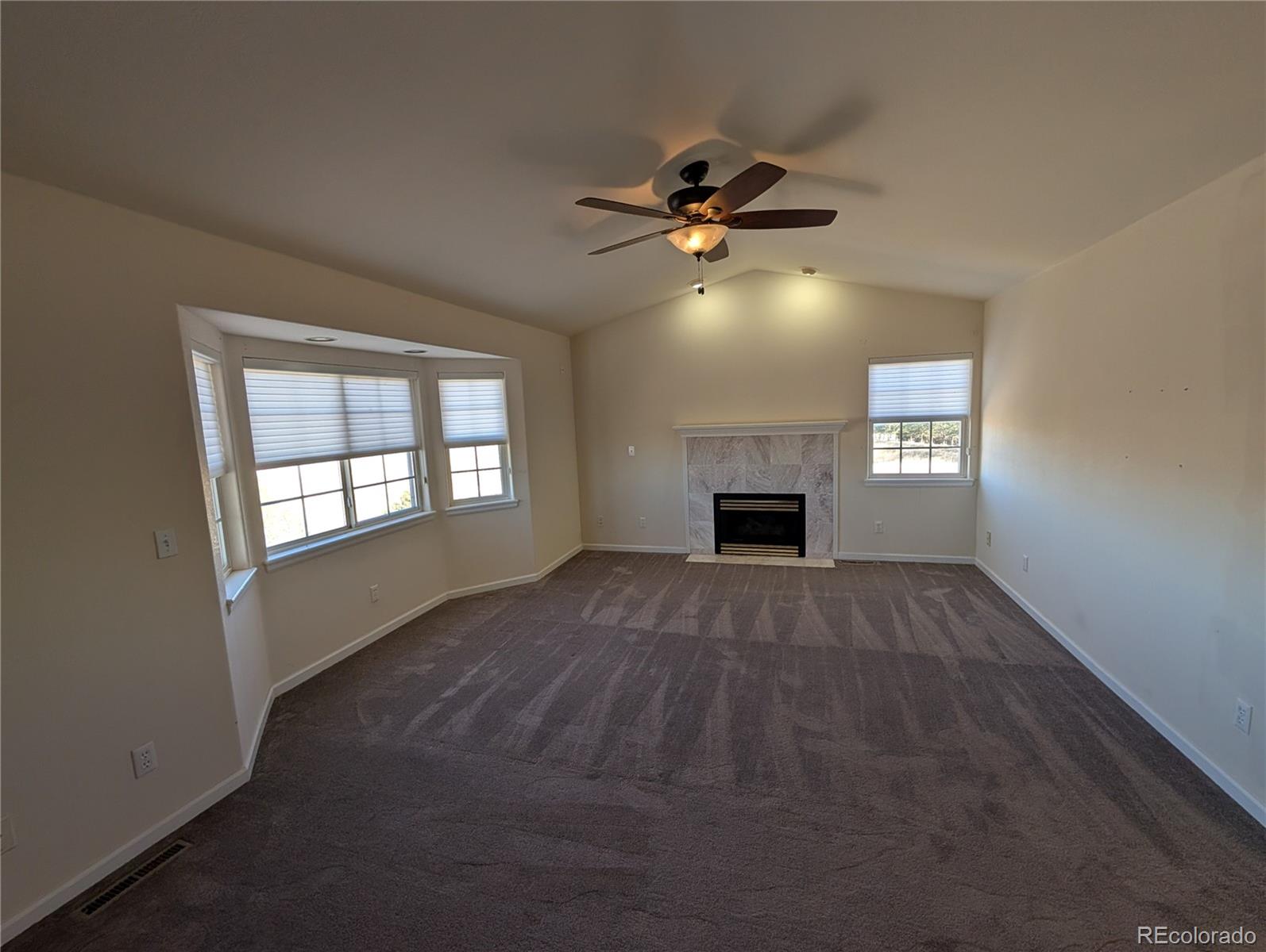 43882 Buckskin Road Parker, CO 80138 - Photo 7 of 19 a view of empty room with a fireplace