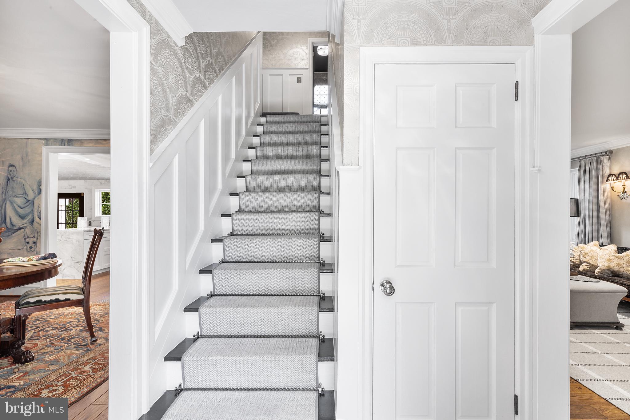 292 Hillcrest Road Wayne, PA 19087 - Photo 4 of 51 coat closet, sconces and stairs