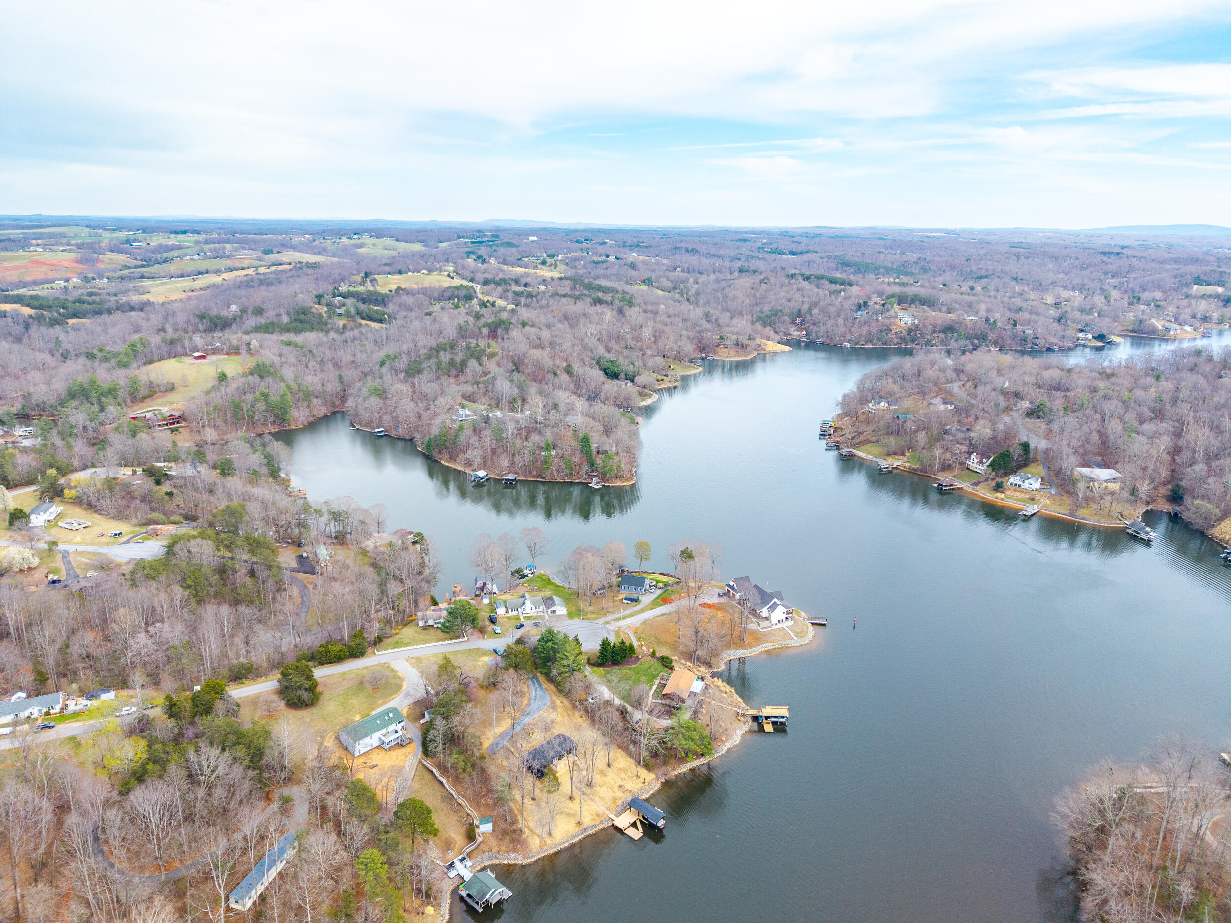 509 Pleasure Point Drive Goodview, VA 24095 - Photo 34 of 38 an aerial view of a house with a lake view