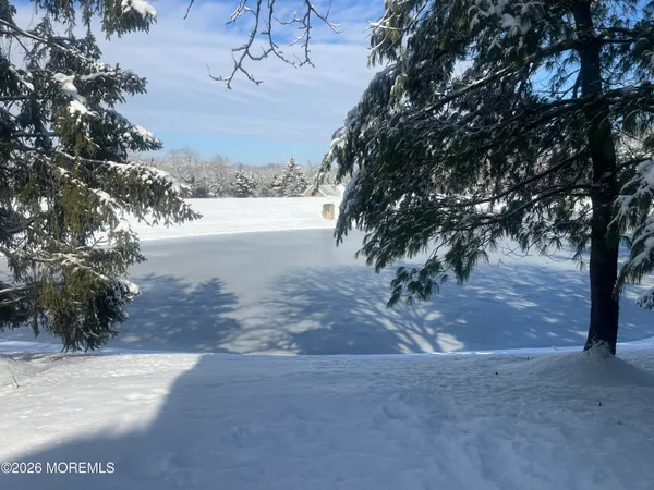 a view of lake view with trees in the background