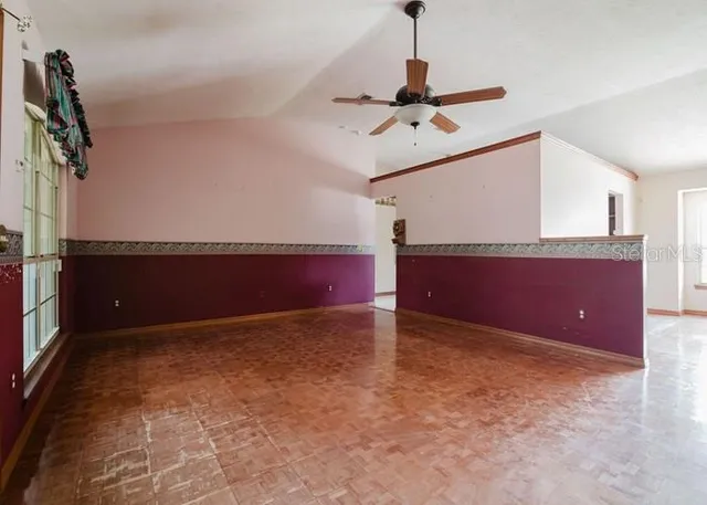 a view of an empty room