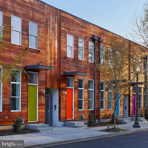 a front view of a building