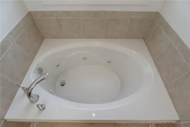 a bathroom with a tub