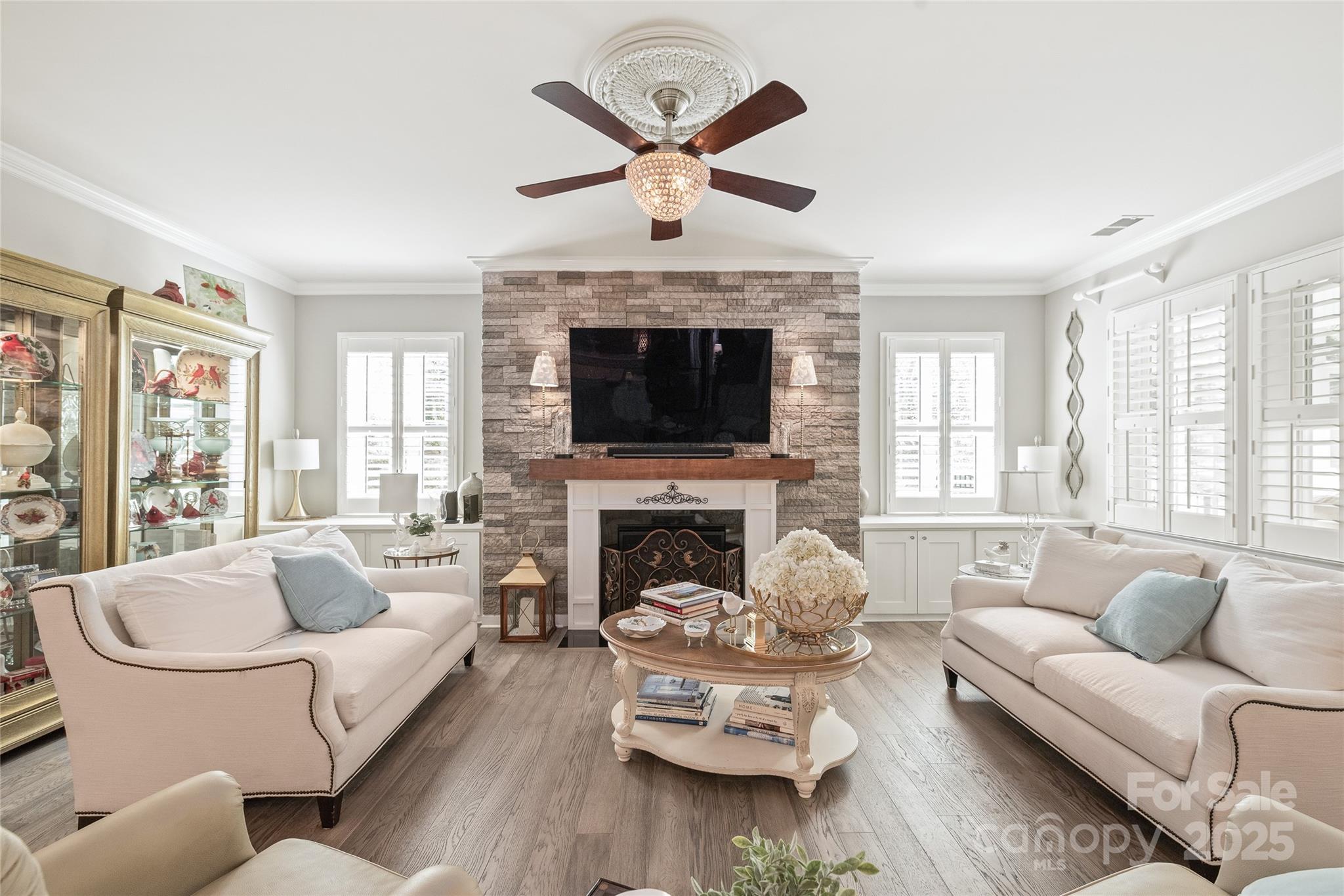 5002 Samoa Ridge Drive Lancaster, SC 29720 - Photo 8 of 45 a living room with furniture fireplace and window