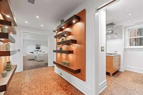 a view of kitchen and utility room