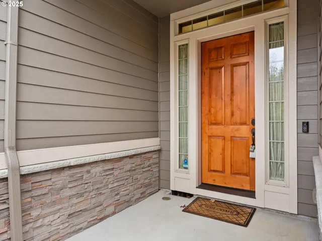 a view of an entryway door