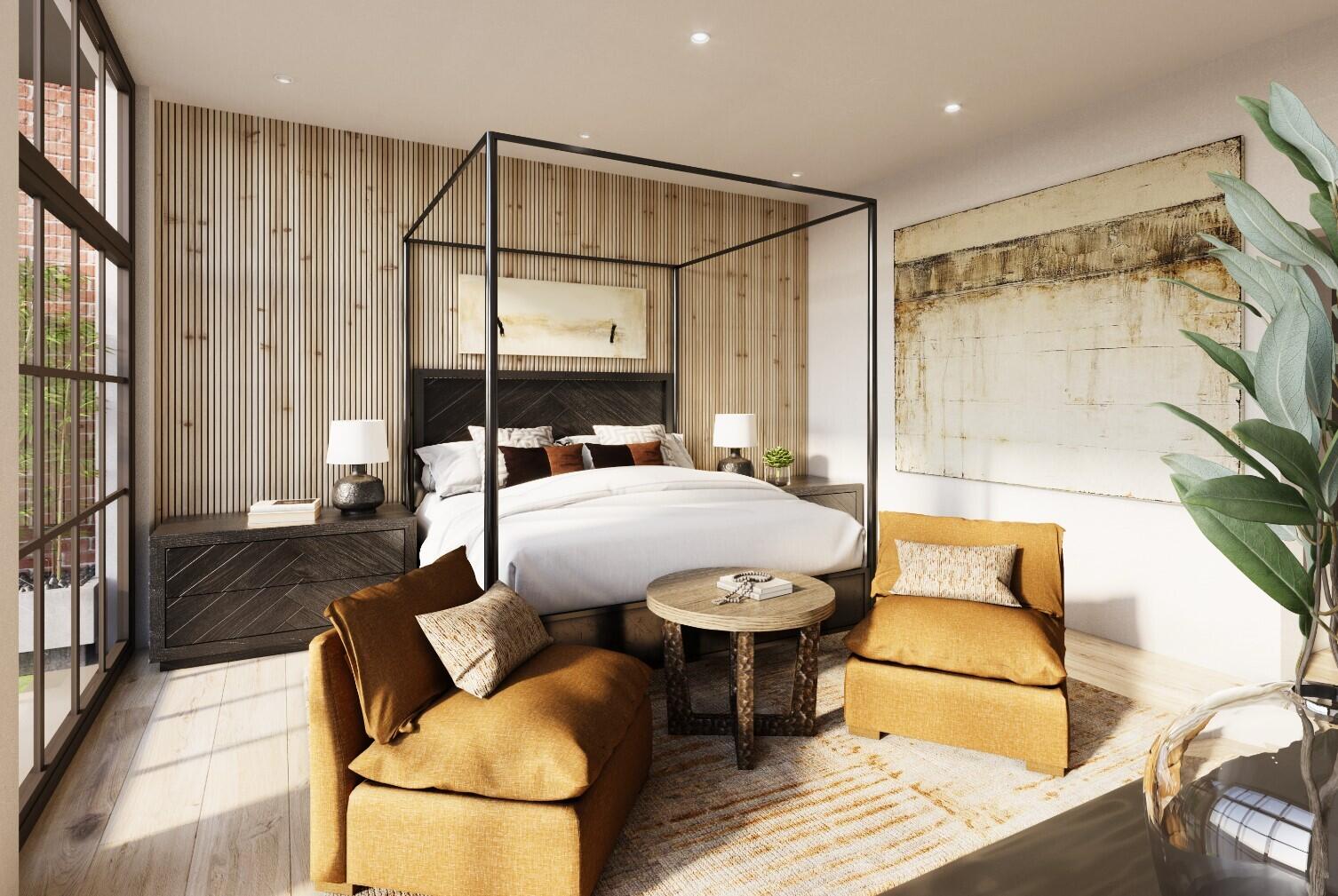 Tbd North Main Street, Unit 301 Ketchum, ID 83340 - Photo 7 of 13 301 Primary Bedroom - Mountain Shadow