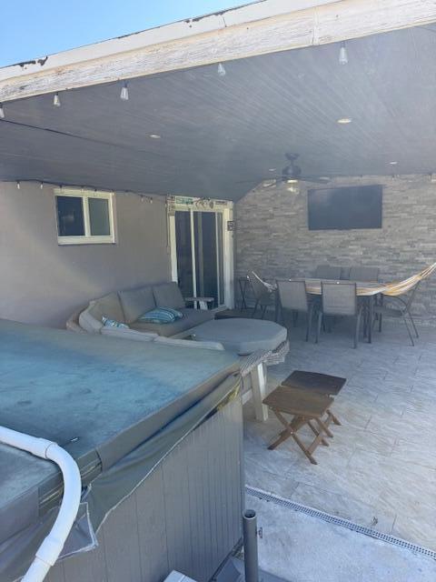 5409 Buchanan Road Delray Beach, FL 33484 - Photo 20 of 25 a bathroom with a granite countertop sink and a mirror