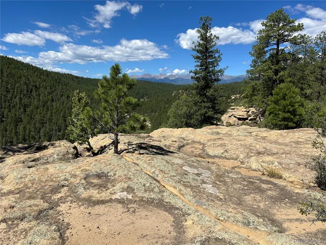 a view of a snow with a yard