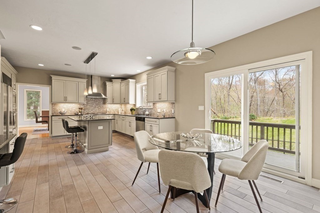 7 Wadsworth Way Sharon, MA 02067 - Photo 21 of 42 a view of a dining room with furniture window and wooden floor