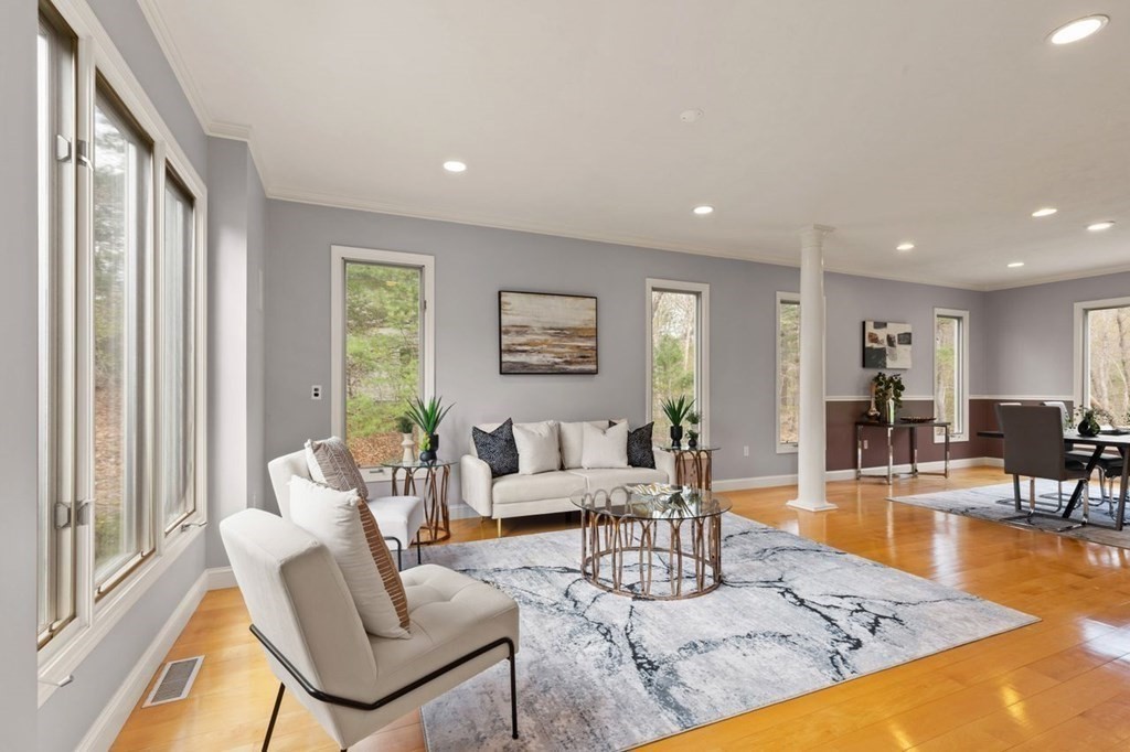 7 Wadsworth Way Sharon, MA 02067 - Photo 5 of 42 a living room with furniture and a large window