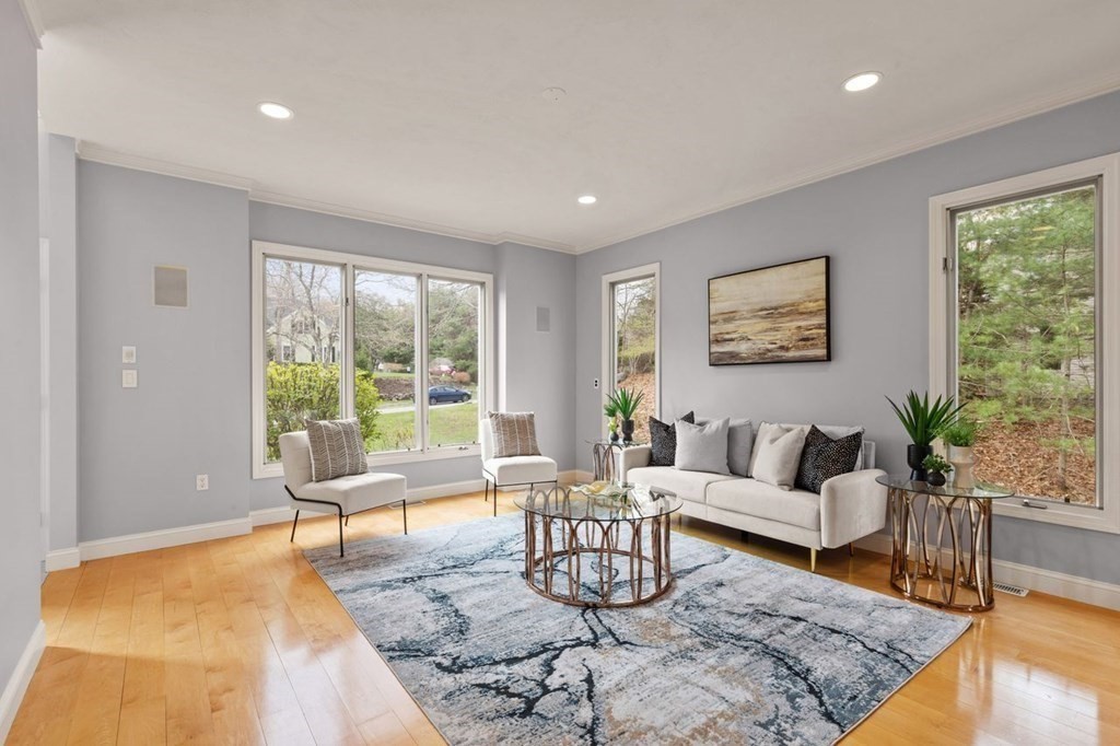 7 Wadsworth Way Sharon, MA 02067 - Photo 6 of 42 a living room with furniture and a large window