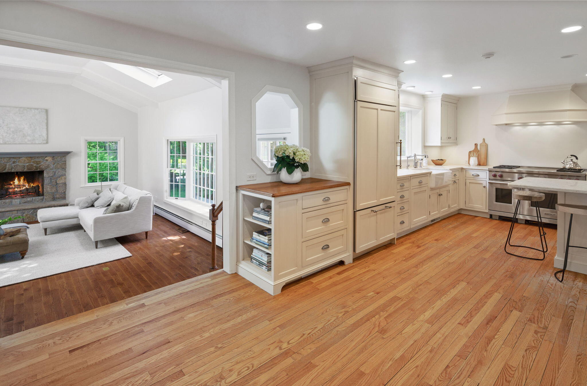 17 Wilson Ridge Road Darien, CT 06820 - Photo 15 of 37 a living room with furniture and a wooden floor